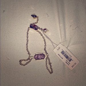 Purple and Gold Kendra Scott adjustable bracelet